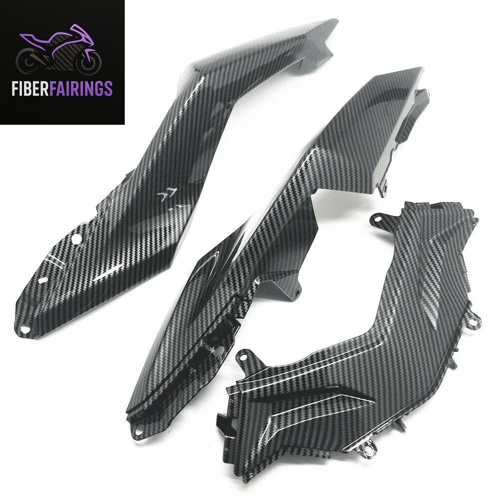 Carbon Fiber Rear Seat Side Fairing Cowl Panel for Kawasaki Ninja 300 2013-17