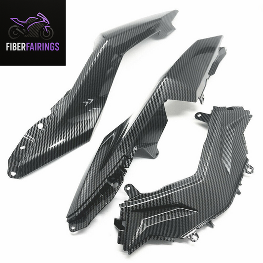 Carbon Fiber Rear Seat Side Fairing Cowl Panel for Kawasaki Ninja 300 2013-17
