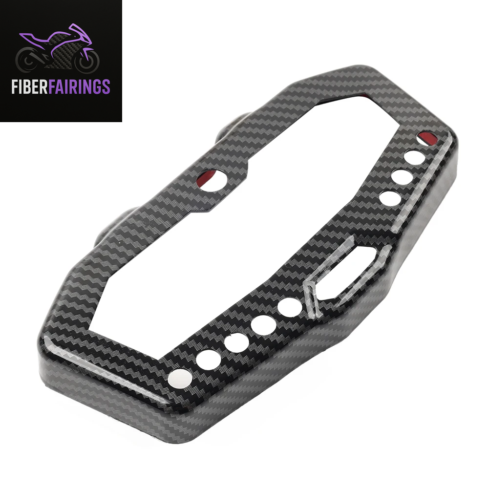 Motorbike Instrument Speedometer Shell Meter Gauge Cover Carbon Fiber Black ABS for Yamaha MT07 FZ07 14-20 for Tracer 700 16-19